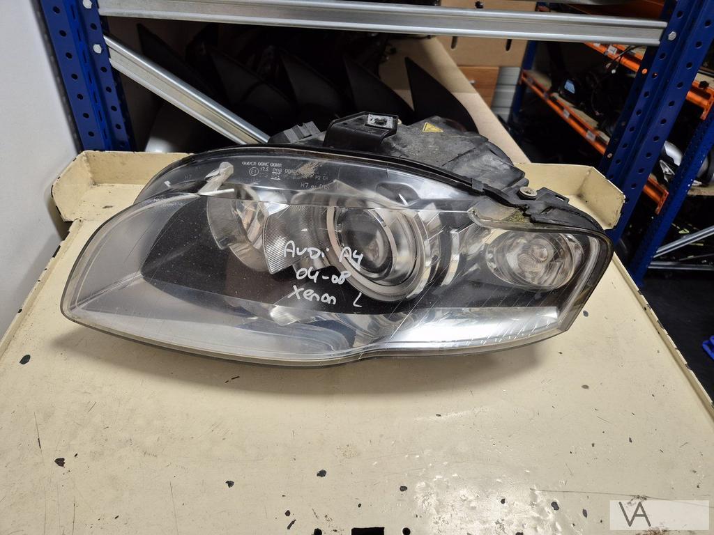 Audi A4 2004 - 2008 xenon koplamp links met witte knipper, Gebruikt, -, -, -