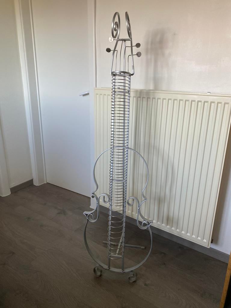 Cd rek in metaal, Huis en Inrichting, Woonaccessoires | Cd- en Dvd-rekken, Ophalen, Zo goed als nieuw, Metaal