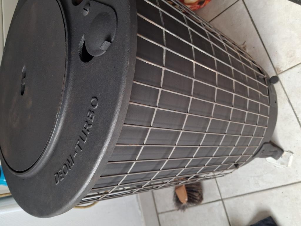 DEOM TURBO PM4 ÉTAT IMPECCABLE  !! TOUT EN FONTE, Bricolage & Construction, Moins de 60 cm, Comme neuf, Haut rendement (HR), Poêle