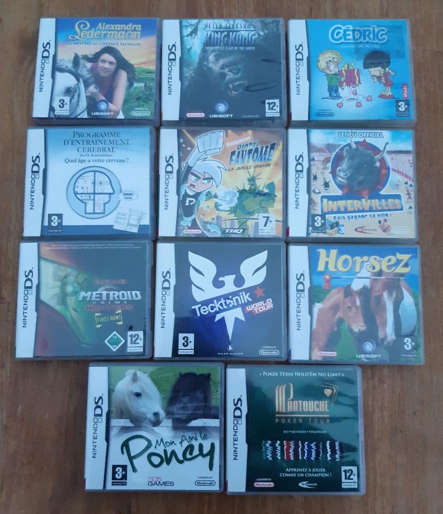 Lot de 11 Nintendo DS, Ophalen