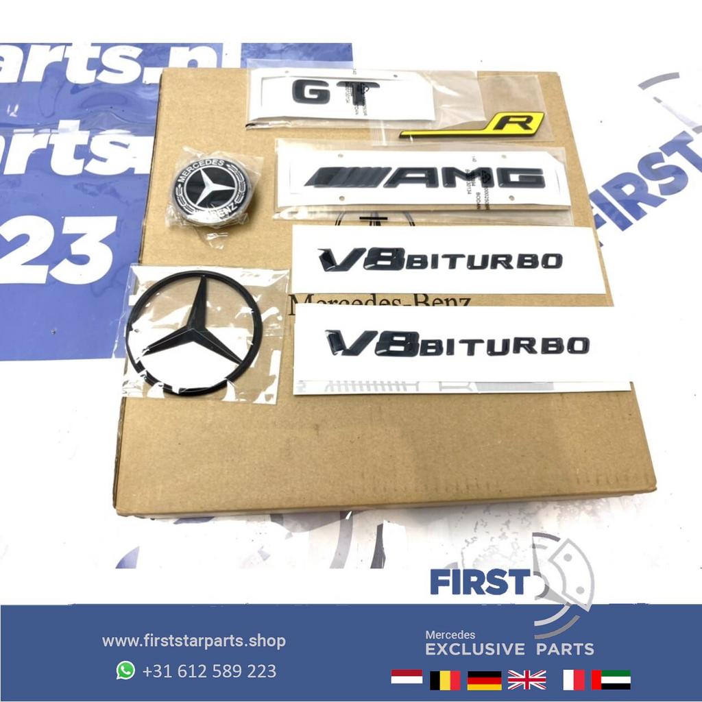 W190 AMG GTR LOGO SET ZWART C190 R190 GTC GTS GTR AMG 2023 E