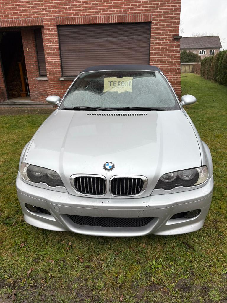 Bmw 323i cabrio, Autos, BMW, Particulier, Série 3, Essence, Cabriolet, 2 portes, Automatique, Argent ou Gris, Noir, Cuir, Enlèvement