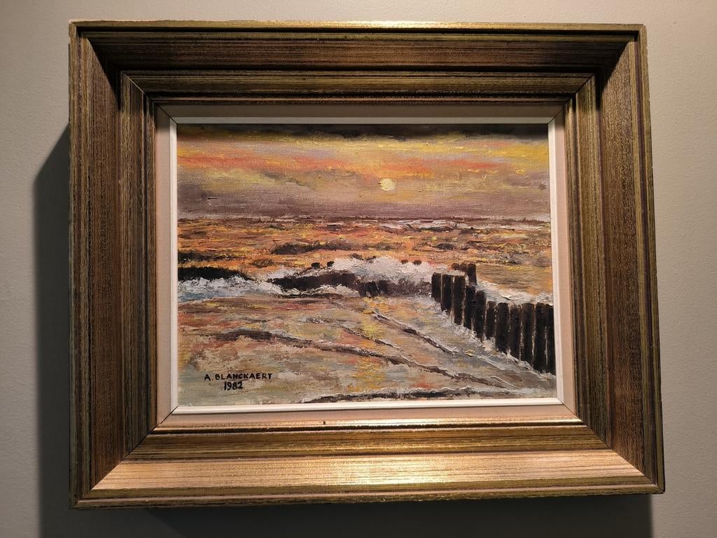 Schilderij kust, Ophalen