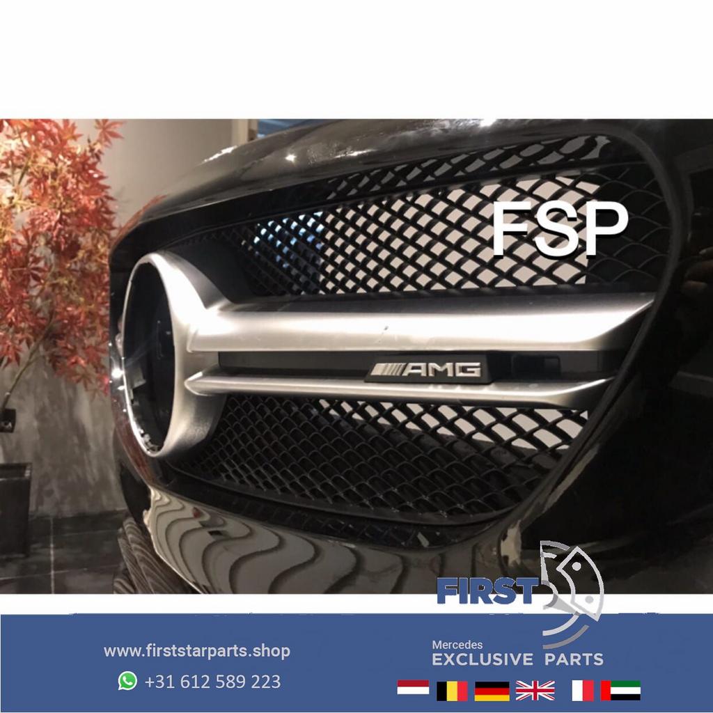 W117 CLA45 FACELIFT AMG VOORBUMPER ZWART COMPLEET + AMG GRIL, Auto-onderdelen, Gebruikt, -, Voor, Ophalen of Verzenden