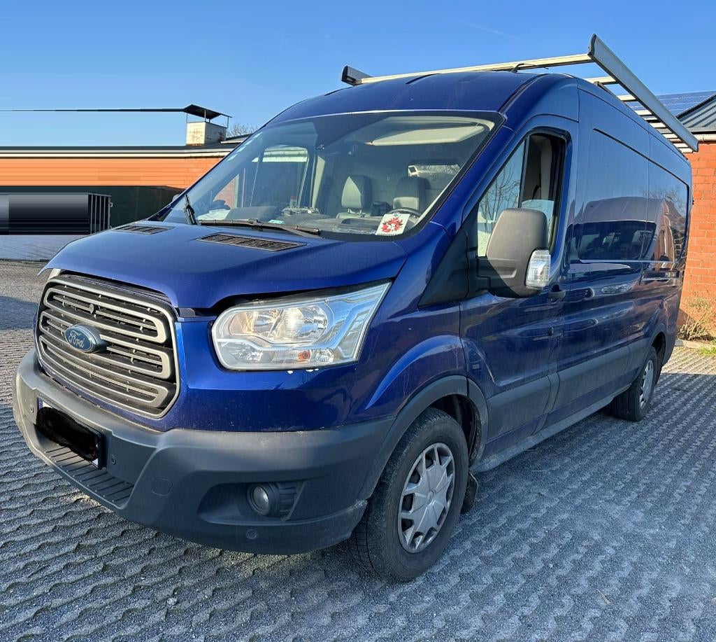 Ford Transt 2.0Diesel L2H2 170pk Manual/Airco Euro6 3pl 2017, Auto's, 1995 cc, Euro 6, Blauw, Particulier
