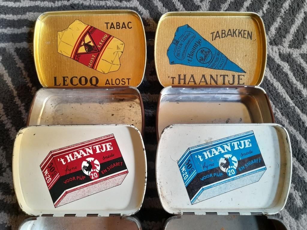 T'haantje tabak aalst ( gezocht ! ), Ophalen, Gebruikt, Tabaksdoos of Verpakking