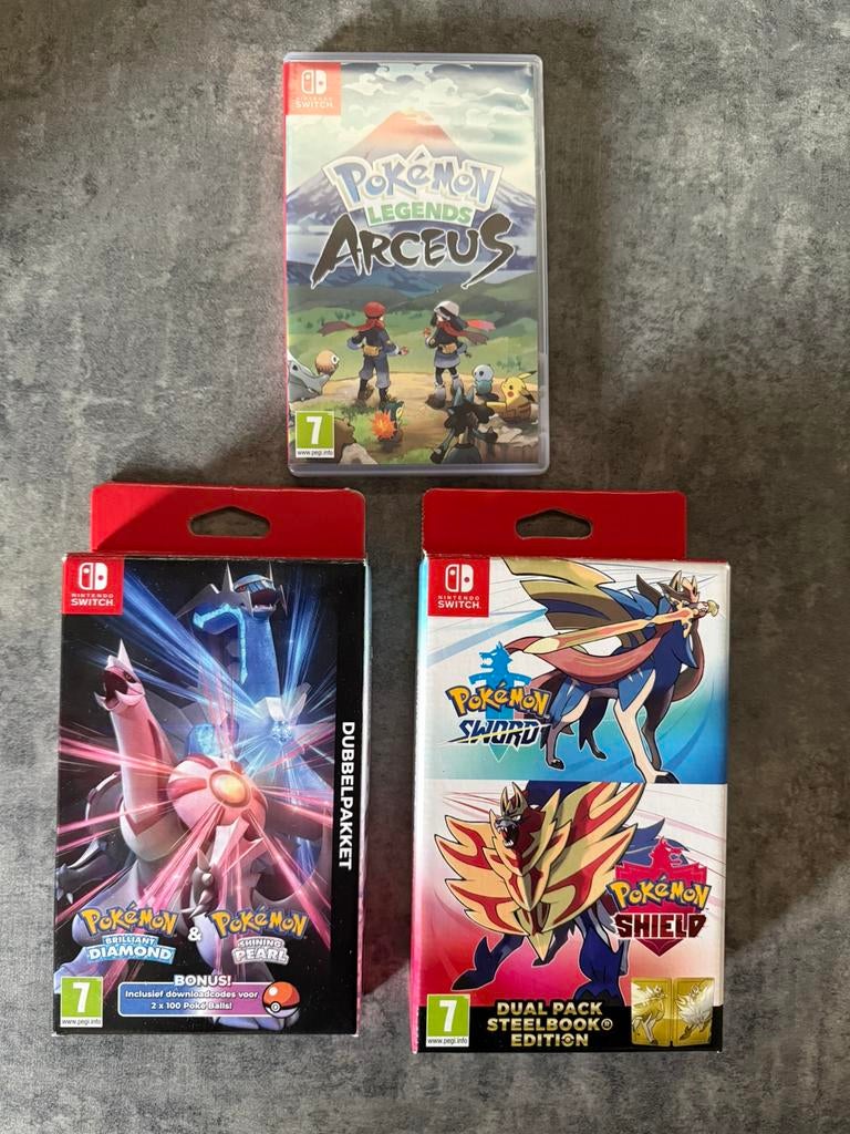 Pokemon Games - Nintendo Switch, Games en Spelcomputers, Games | Nintendo Switch, Gebruikt, Overige genres, 1 speler, Vanaf 3 jaar