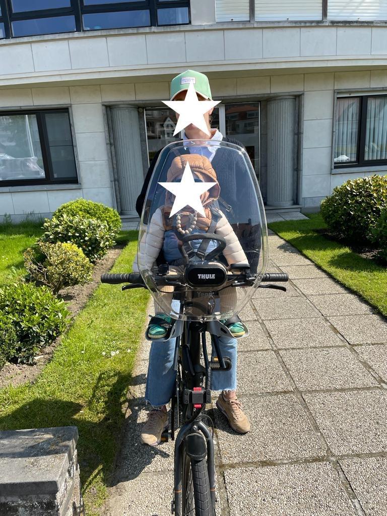 Thule yepp mini + wind screen, Fietsen en Brommers, Fietsaccessoires | Fietsstoeltjes, Voetsteuntjes, Yepp (Thule), Voorzitje