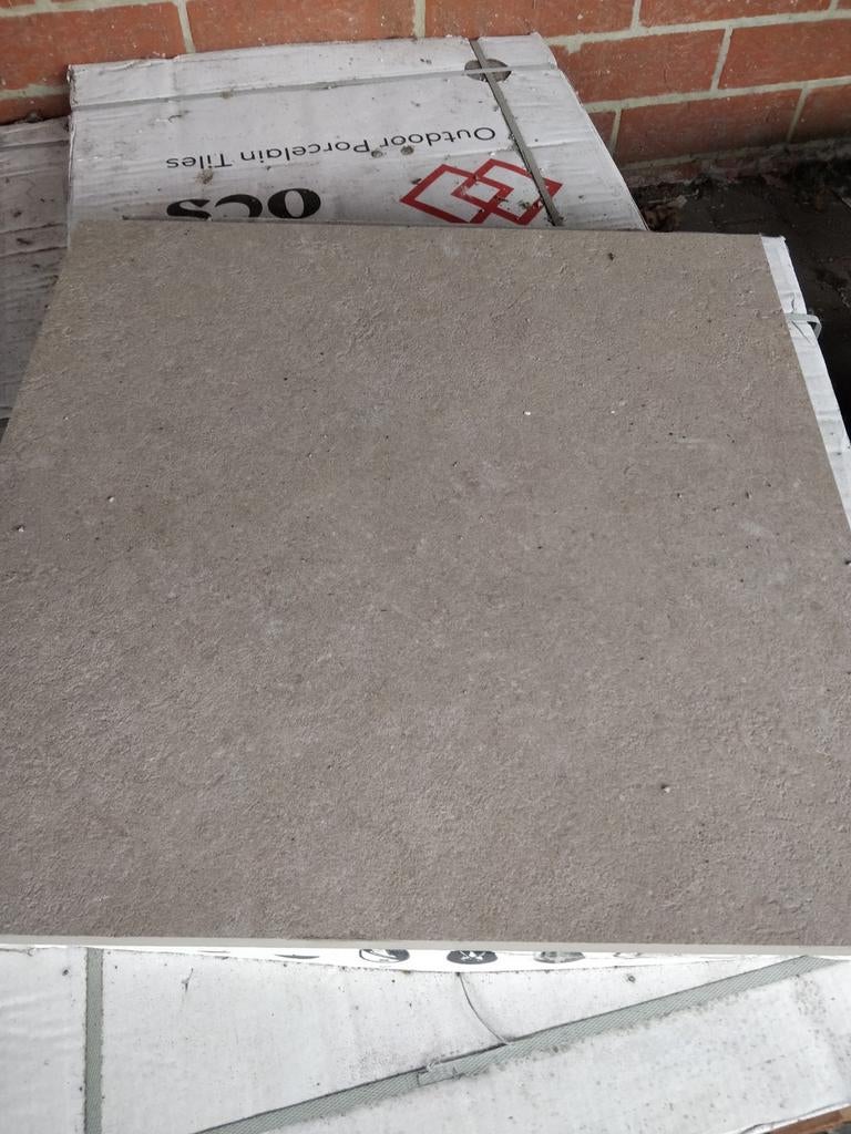 Terrastegels anti slip Biscuit beige 60x60x2, Doe-het-zelf en Bouw, Tegels, Ophalen