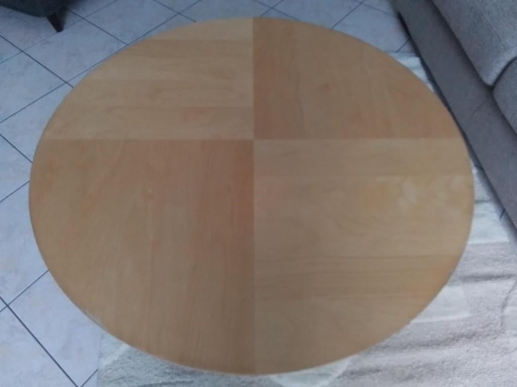 Table basse ronde deux plateaux érable clair, Maison & Meubles, Tables | Tables de salon, Utilisé, Moins de 50 cm, 50 à 100 cm