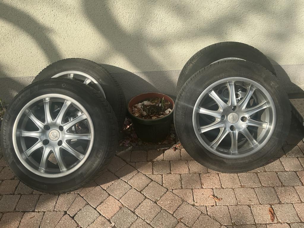 4 winterbanden op alu velgen, Auto-onderdelen, Banden en Velgen, Ophalen, 16 inch, Banden en Velgen, Nieuw