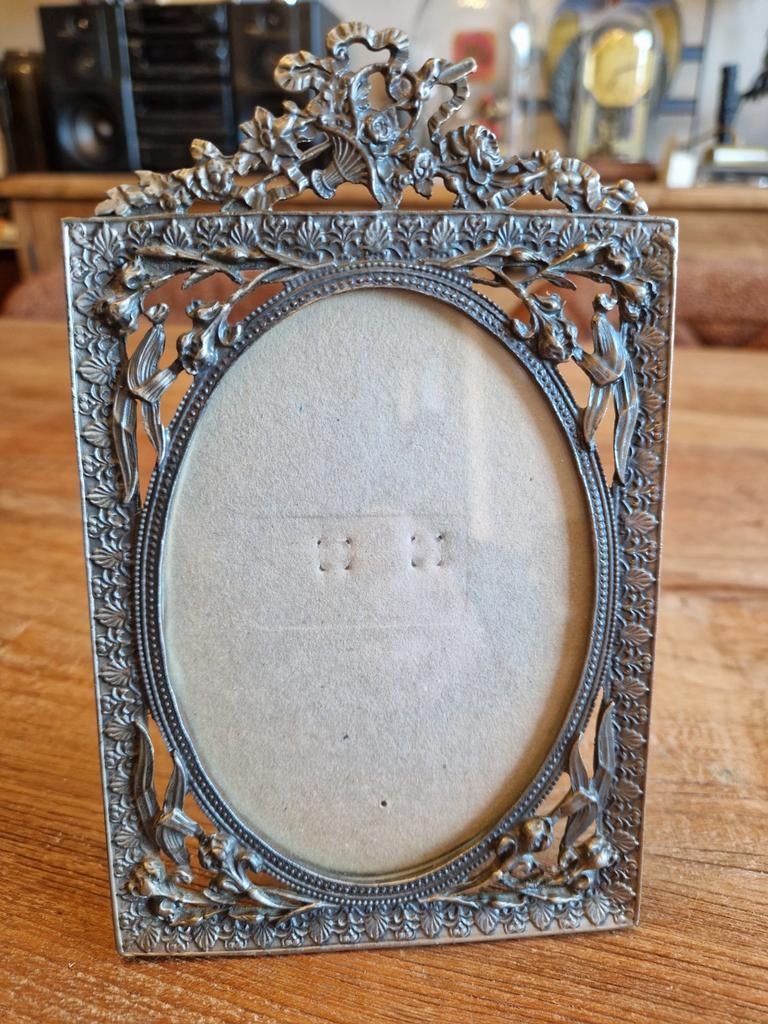 Mooie fotokader in tin, Ophalen of Verzenden