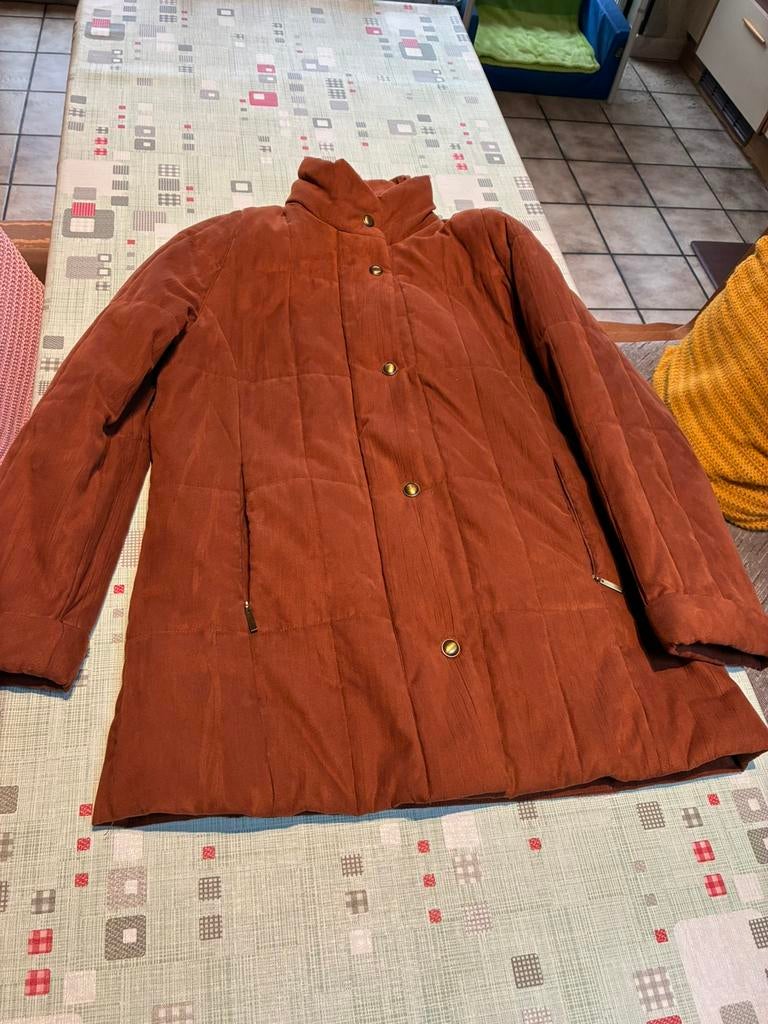 Dames jas, Kleding | Dames, Jassen | Winter, Ophalen, Zo goed als nieuw, Maat 42/44 (L), Bruin
