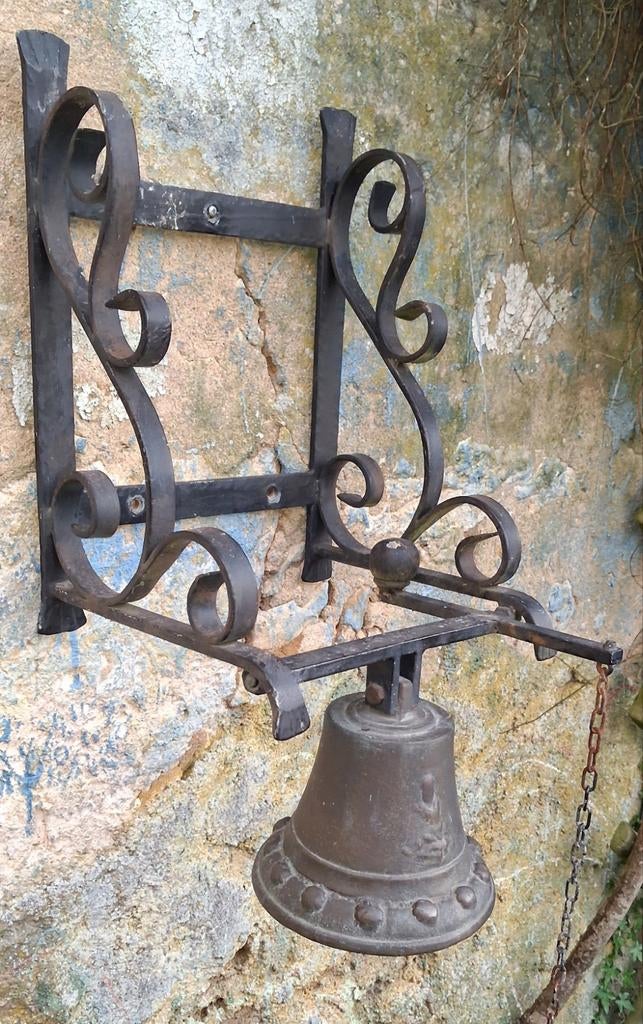 Horloge ancienne en bronze avec suspension complète, Enlèvement ou Envoi