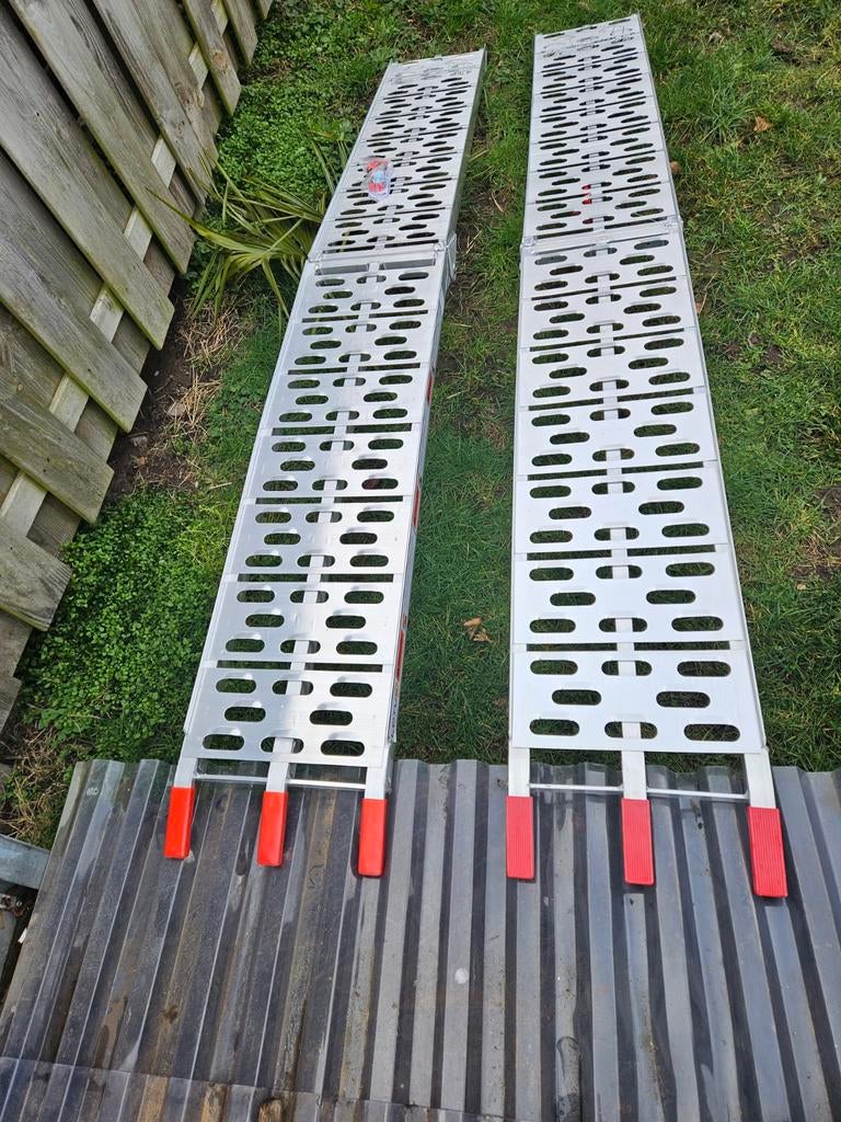 Rampes pliables en aluminium 2 pièces L =226 cm Houthalen, Jardin & Terrasse, Tondeuses autoportées, Enlèvement