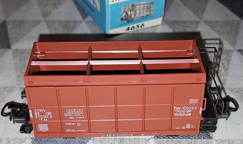 Märklin HO 4556 stortwagon van de SNCB, Ophalen of Verzenden, Zo goed als nieuw, Wagon, Märklin