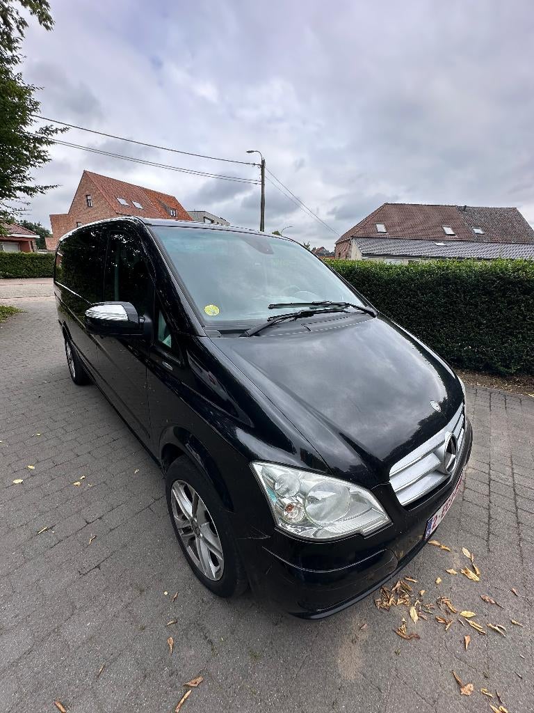 Mercedes viano dubbele cabine 2.2cdi, Auto's, Euro 5, Stof, Parkeersensor, Zwart