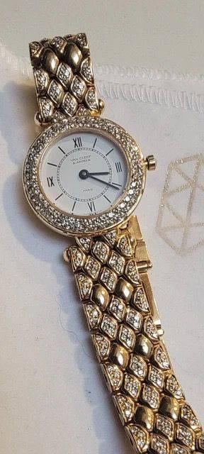 Montre-bracelet Van Cleef & Arpels en diamants 18 carats, Autres marques, Enlèvement ou Envoi, Or, Or