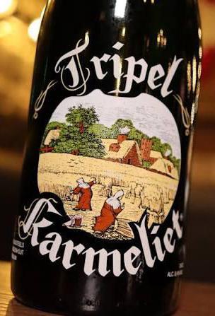 Metalen reclamebord Karmeliet 4 - retro vintage mancave, Verzamelen, Biermerken, Zo goed als nieuw, Reclamebord, Plaat of Schild