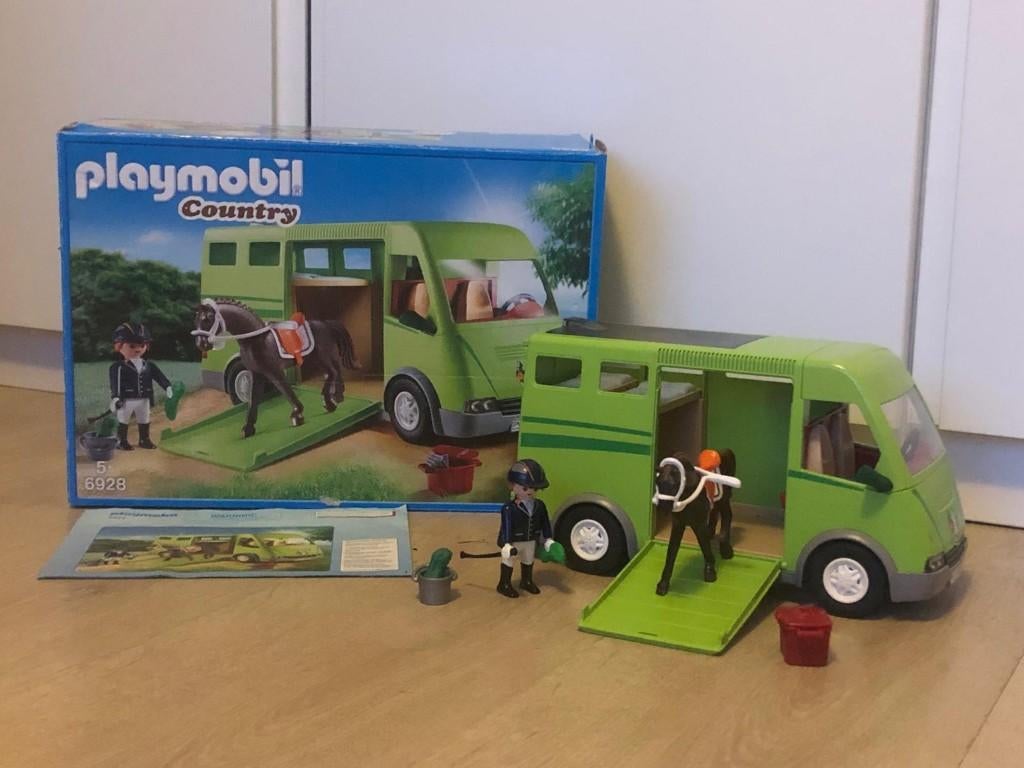 Playmobil Country paarden vrachtwagen, Enlèvement, Utilisé, Ensemble complet
