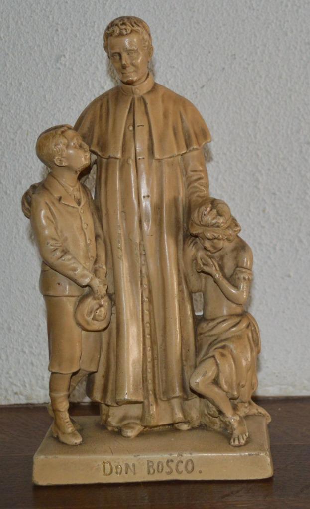 Giovanni Bosco met kinderen, 27 cm, Antiek en Kunst, Antiek | Religieuze voorwerpen, Ophalen of Verzenden
