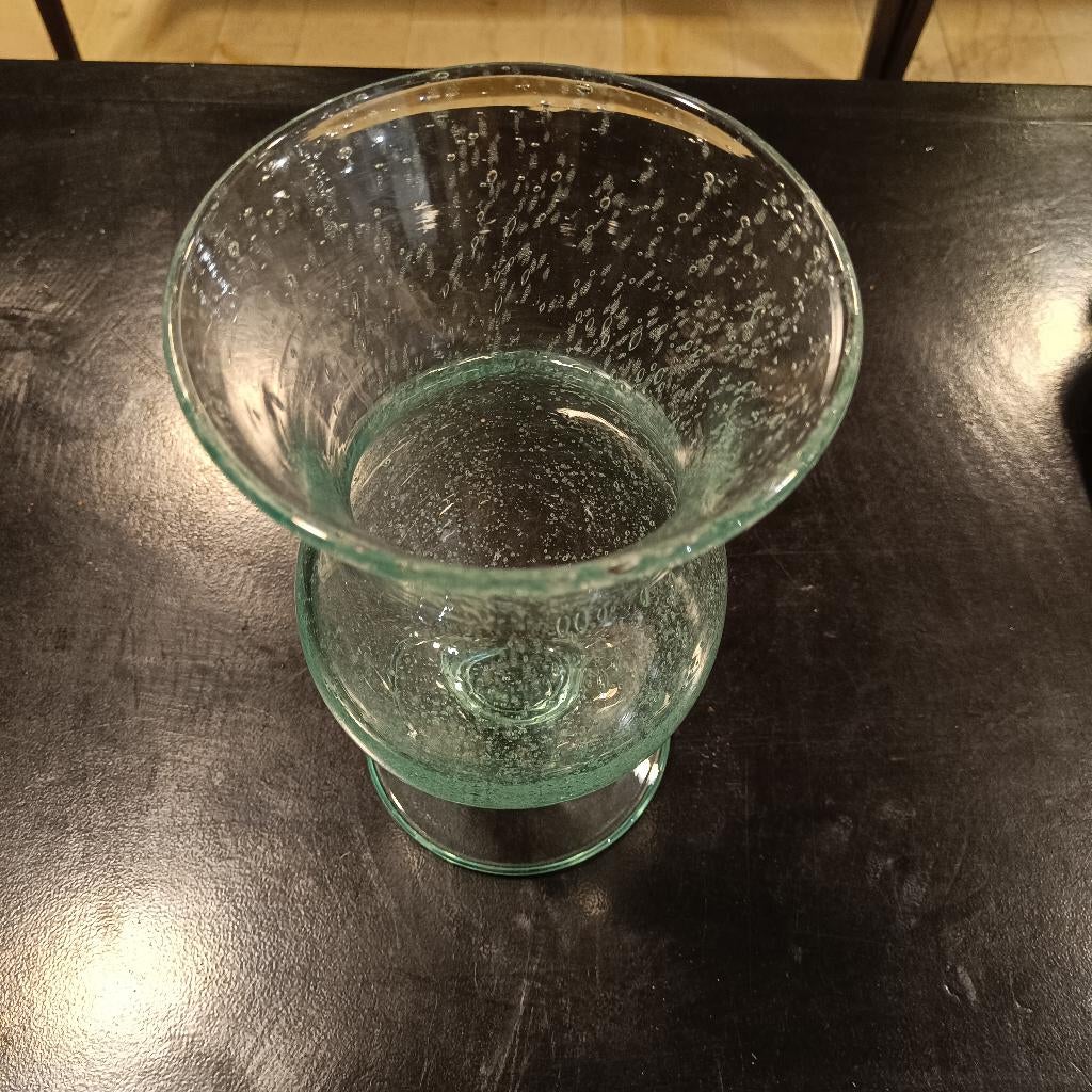 Vaas met typische belletjes van Glashuis "Verrerie de Biot", Ophalen of Verzenden, Zo goed als nieuw, Glas