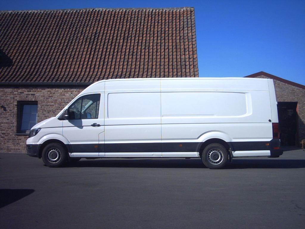 Volkswagen Crafter 2.0Tdi (L5H3) Airco, Navi,Trekhaak,., Auto's, Testrit aan huis, 4 cilinders, Volkswagen, Wit