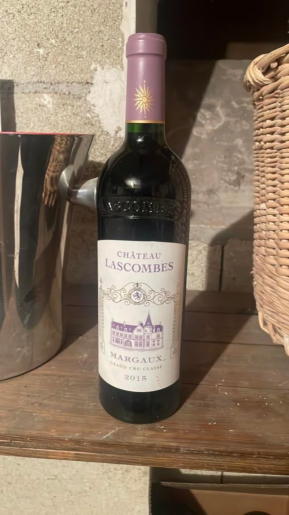 Chateau lascombes 2015, Collections, Vins, Enlèvement ou Envoi, Comme neuf, Vin rouge