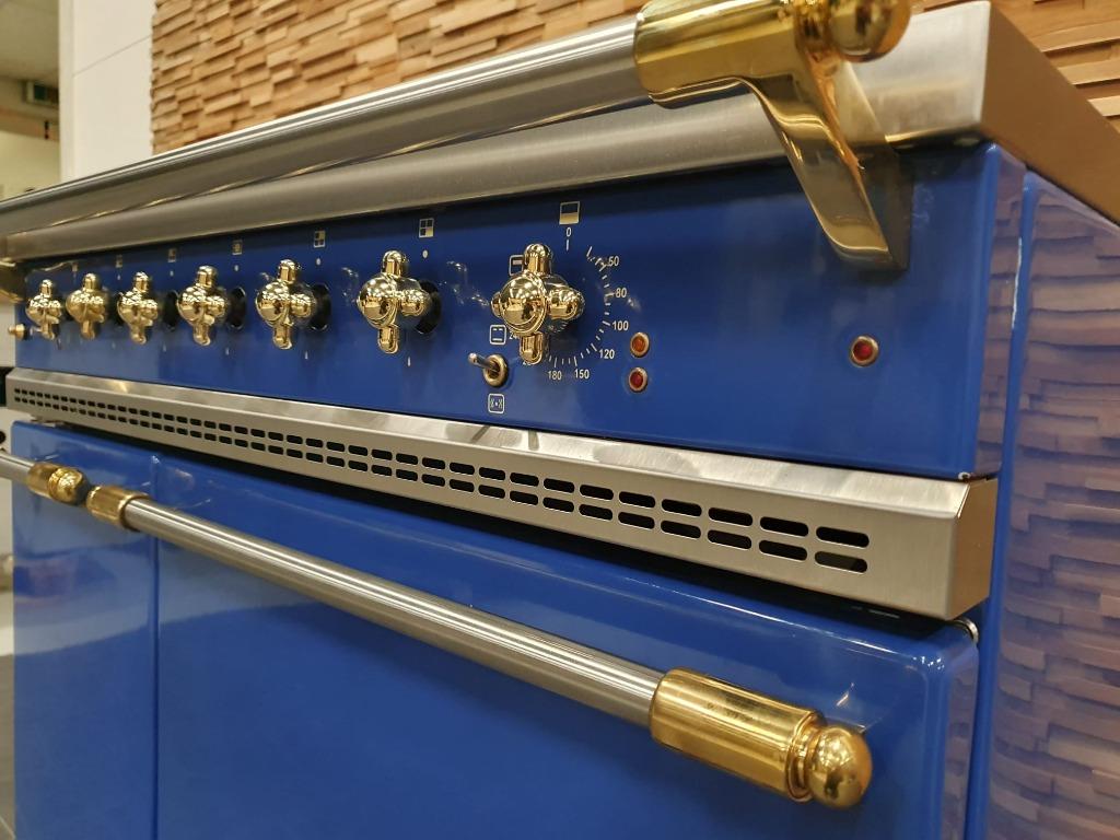 🔥Luxe Lacanche Fornuis 100cm konings blauw & messing 2 oven, Elektronische apparatuur, Fornuizen, 60 cm of meer, Ophalen of Verzenden