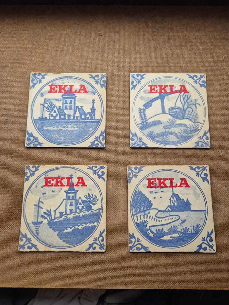 Sous bock Ekla (modèle 3), Collections, Marques de bière, Enlèvement ou Envoi, Utilisé, Sous-bock, Autres marques