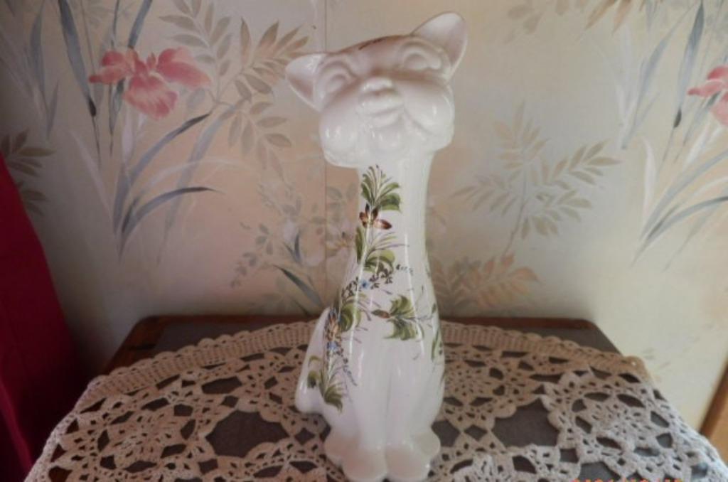 (40) -tirelire forme de chat en faience -, Enlèvement ou Envoi, Comme neuf