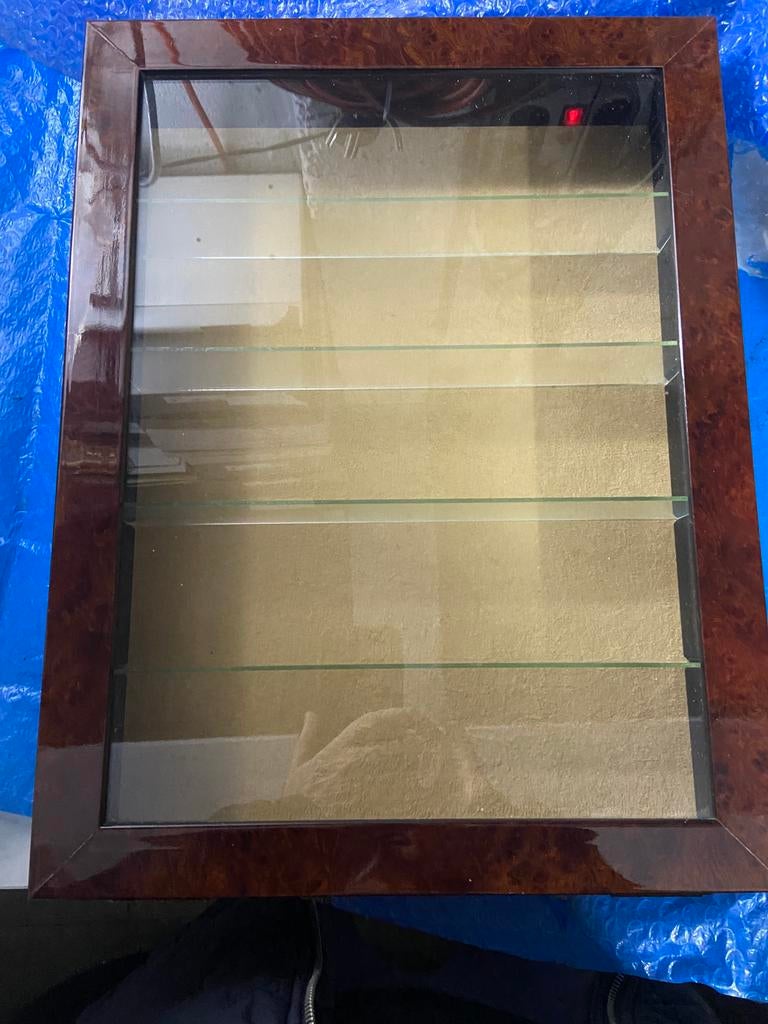 Petite vitrine formica 43x33cm vintage profondeur 10cm, Ophalen, Zo goed als nieuw