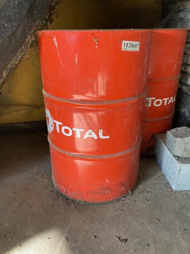 leeg olievat total, Ophalen, Gebruikt