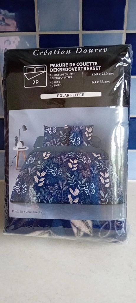 Parure housse de couette polar 260 x 240 cm, Maison & Meubles, Neuf, Enlèvement ou Envoi, Housse de couette, Bleu