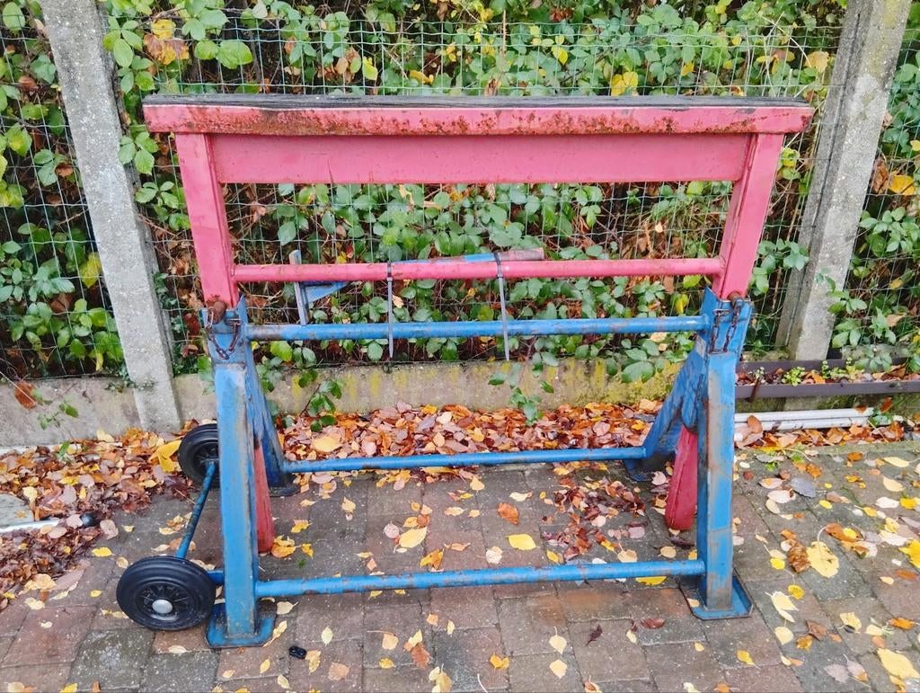 zware schraag op wielen 15 ton, Ophalen, Gebruikt