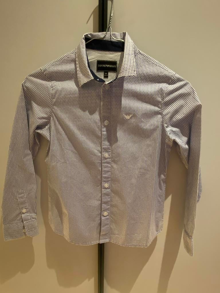Chemise Emporio Armani garçon 8 ans 130cm, Ophalen, Zo goed als nieuw, Jongen, Shirt of Longsleeve