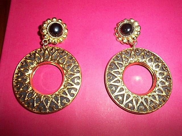 Prachtige nieuwe oorbellen, Bijoux, Sacs & Beauté, Boucles d'oreilles, Enlèvement ou Envoi, Neuf, Noir, Or