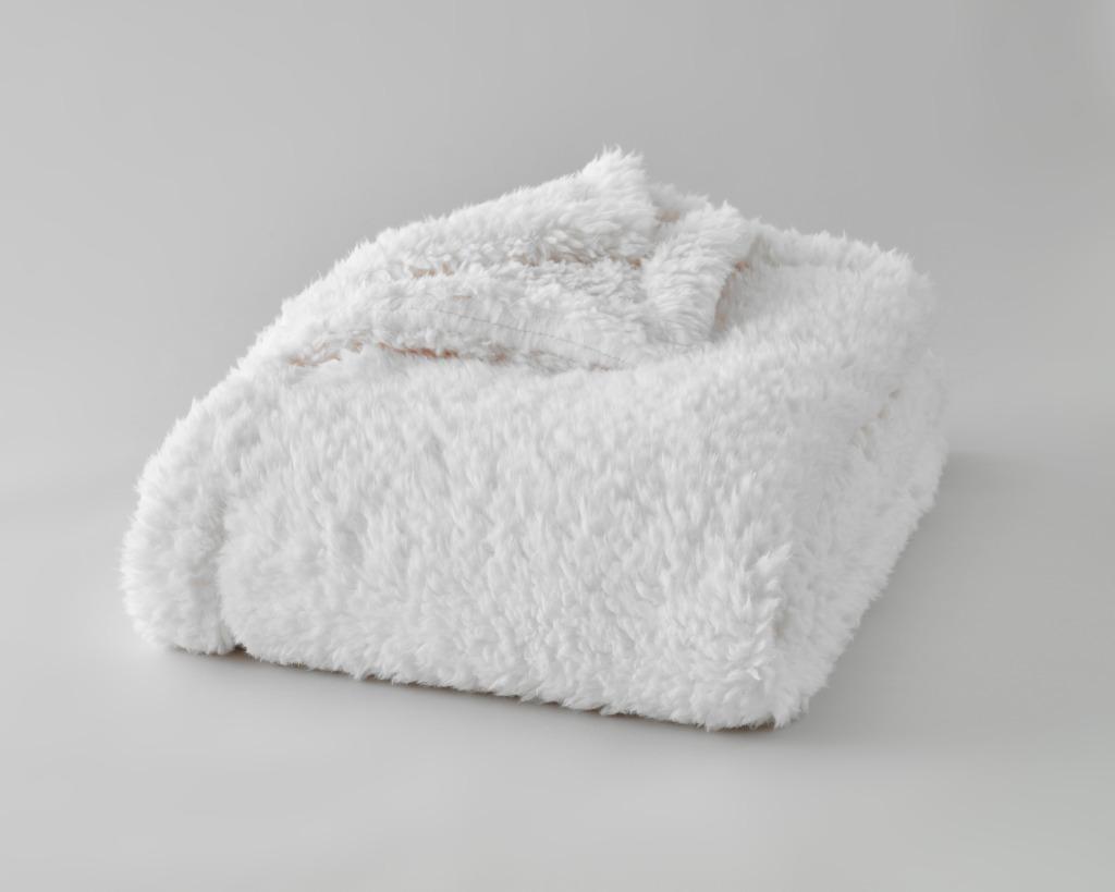 Plaids Cocooning Couvre-lit Polaire Queen Berbère 200x200cm, Maison & Meubles, Enlèvement ou Envoi, Neuf