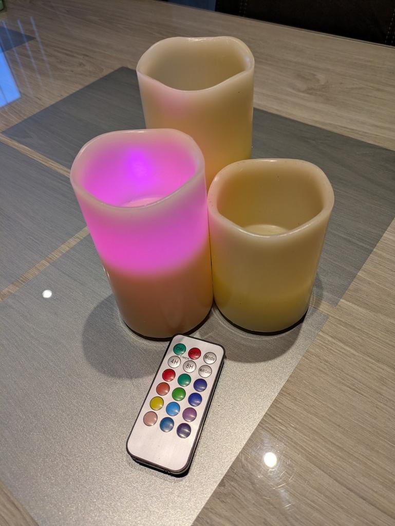 LED kaarsen., Ophalen