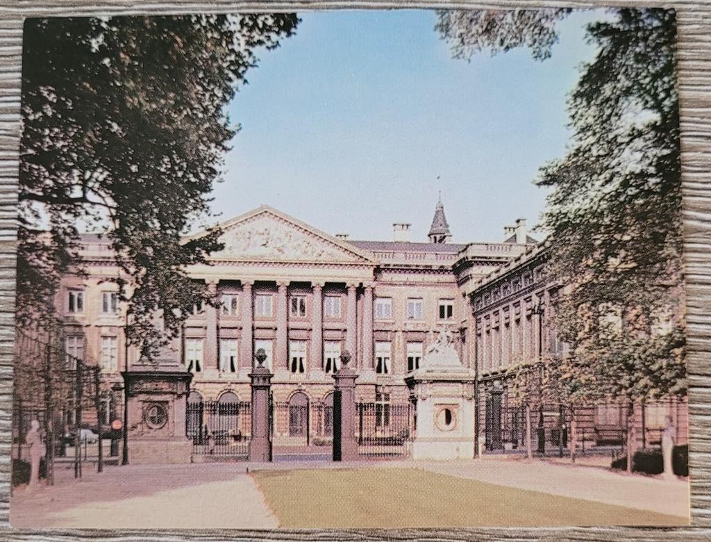 Oude fotoprent: parlement, Brussel, Enlèvement ou Envoi, Utilisé, Bâtiment, Gravure