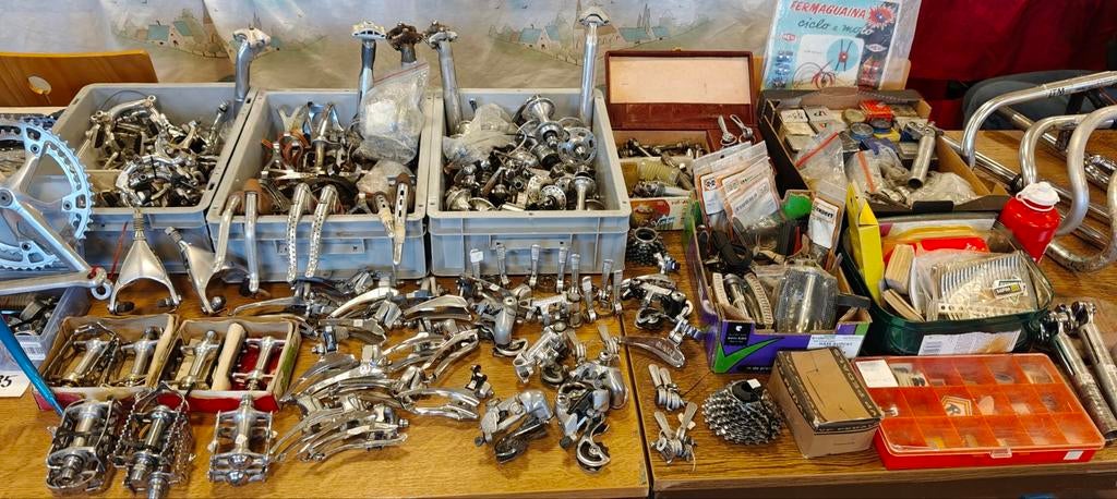 Retro fietsonderdelen., Fietsen en Brommers, Fietsonderdelen, Ophalen of Verzenden, Gebruikt, Crankstel of Pedalen, Shimano