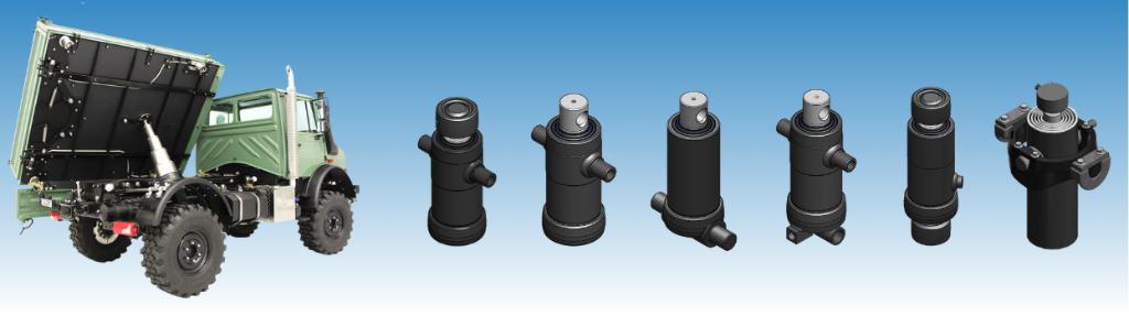 Verin hydraulique télescopique pour benne- 2 à 8 éléments, Articles professionnels, Envoi, Chariot télescopique