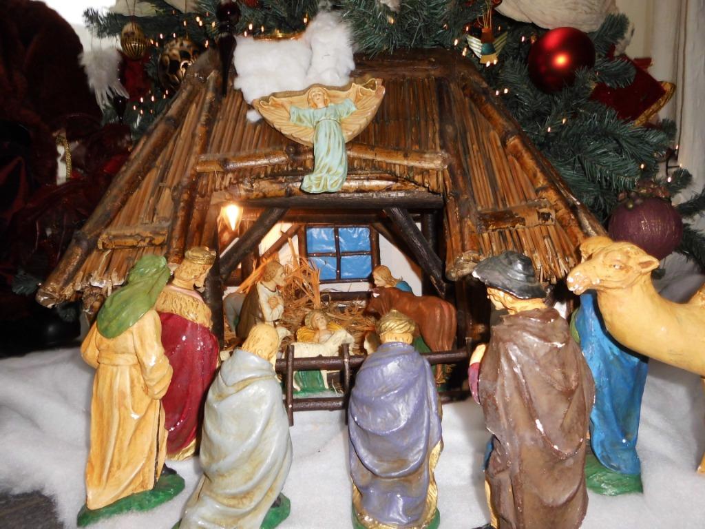 Kerststal  met beelden, Ophalen, Zo goed als nieuw