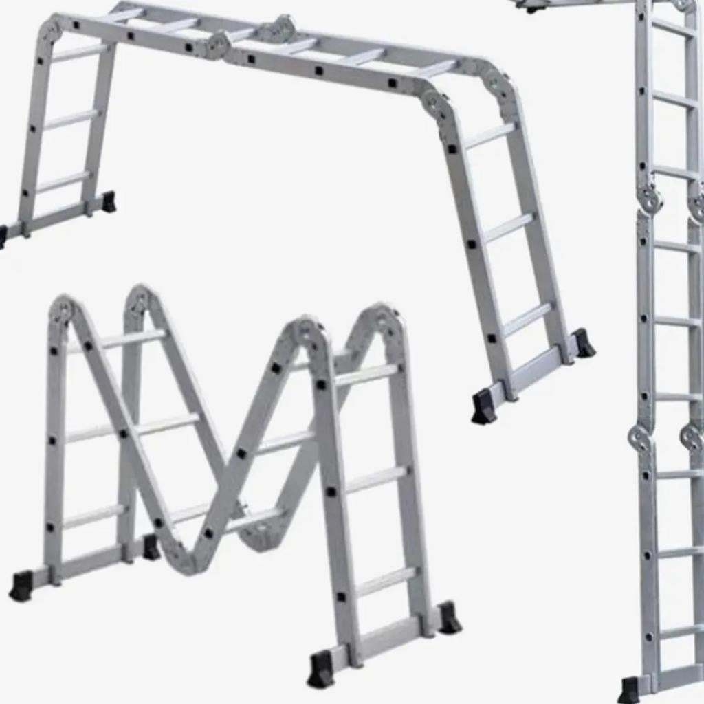 Échelle télescopique 3,80 m et échelle pliante multifonction, Bricolage & Construction, Enlèvement ou Envoi, Neuf