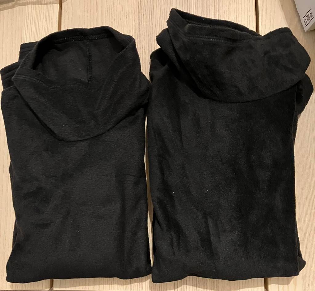 Dunne fleece décathlon zwart M L (Bxl noord mogelijk), Sport en Fitness, Skiën en Langlaufen, Zo goed als nieuw, Ski, Kleding