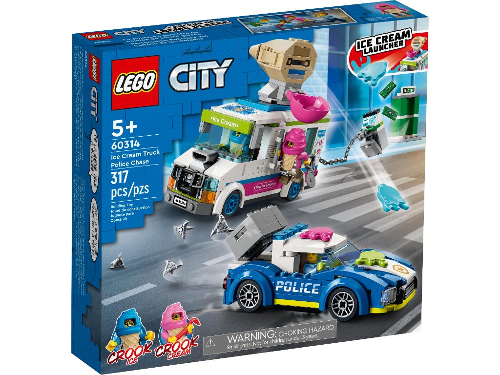 Lego City 60314 IJswagen politieachtervolging (2022), Ophalen of Verzenden, Nieuw, Complete set, Lego