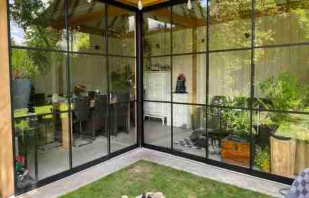 Glazen schuifwanden, helder, getint, standaard en maatwerk, Tuin en Terras, Ophalen of Verzenden, Nieuw, Veranda