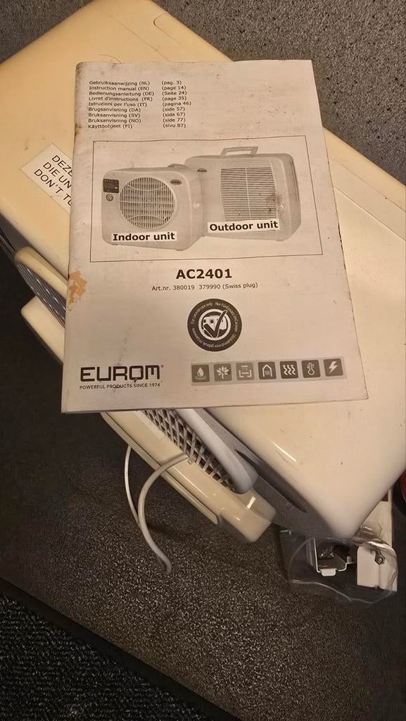 Split airco camper / caravan, Enlèvement