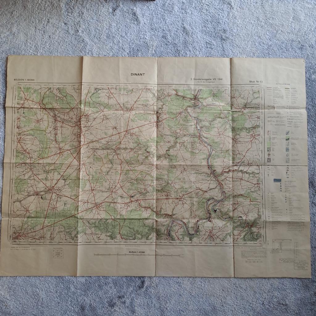 Carte Etat Major 1941 Dinant, Enlèvement ou Envoi