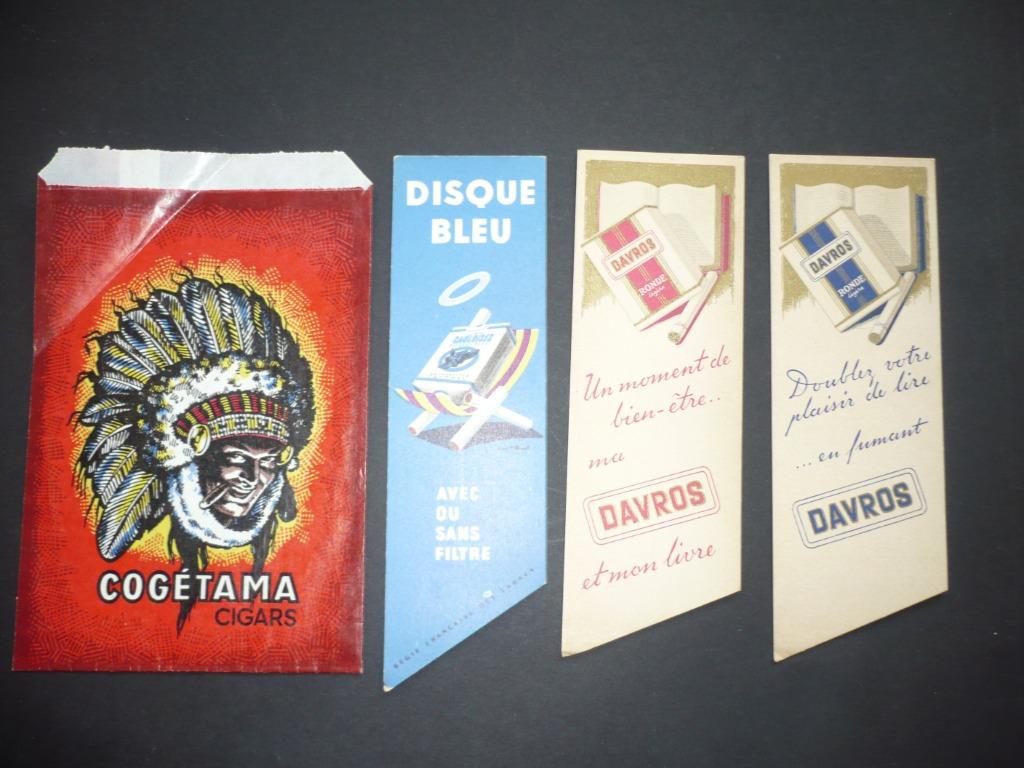 1 sachet + 3 marque-pages cigarettes, Ophalen of Verzenden